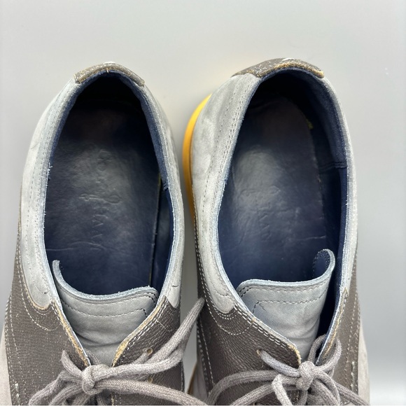 Cole Haan Derby Men's Size 12 M Gray Suede Yellow Soles Casual Shoes (Stains) - Picture 12 of 14